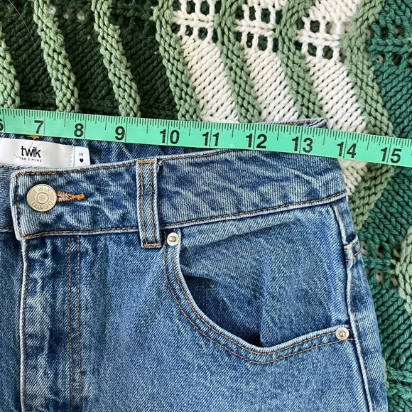 Simons Twik Old School Fit Tapered Leg Cotton Mom Jeans Womens 29 - Picture 8 of 11